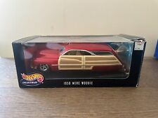 Hot Wheels Collectibles 1950 Merc Woodie Metallic Red #26417 Sealed NIB picture
