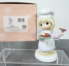 2001 Precious Moments You're A Real Barbe-Cutie Girl Hotdogs Figurine with box picture