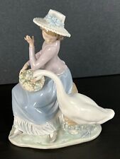 Goose Trying to Eat Lladro Figurine. Item 01005034 picture