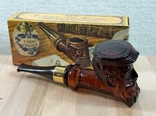 Vintage AVON Pipe Decanter WINDJAMMER After Shave glass Full With Original Box picture