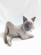 Vintage Lynda Pleet Artist Signed Siamese Cat 1987 picture