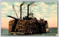 Postcard Ship Steamer Katie Robbins Loaded With Cotton Unposted Divided Back picture