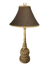 Vtg Wildwood Table Lamp With Original Wildwood Solid Hardware, Shade and Finial picture