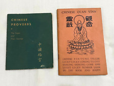 Two 1941-1944 Vintage Book Booklets Chinese Proverbs Quon-Quon Company picture