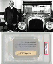 Walter P. Chrysler ~ Signed Motors Founder Card Automobile Autographed ~ PSA DNA picture