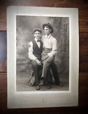 Antique Photo Of ID'd Men Percy Ayres & Ernest Murrie - Virginia 1900s Gay Int picture