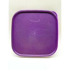2 pcs NEW Tupperware Modular Mates Square Lid Purple Replacement Seal #1623* picture