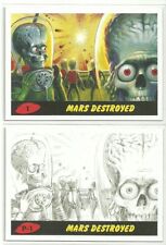 2017 Topps Mars Attacks Revenge 55 Card Painted & Pencil Sets 110 Cards Total picture