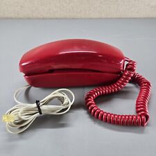 Vintage 1979 ITT Red Trimline Rotary Wall Or Desk Line Phone - Untested picture