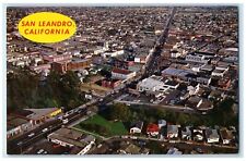 1960 Excellent Aerial View East Bay City San Leandro California Vintage Postcard picture