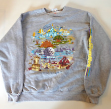 Disney Parks Discover the Magic Sweatshirt Gray Crewneck Pullover Mens Size L picture