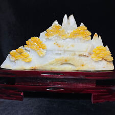 2839g rare natural crystal hand-carved Xiuyu landscape ornaments. Boutique gift。 picture