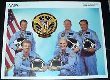 rare NASA Space Shuttle Discovery STS-51-C  Crew photo Mattingly, Onizuka, Buchl picture