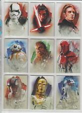 Star Wars Journey to The Last Jedi 2017 Topps 16 Card Character Chase Set 1-16 picture