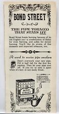 1965 Philip Morris Bond Street Pipe Tobacco That Stays Lit Print Ad picture