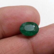AAA+ Zambian Emerald Oval Shape 2.75 Crt Unique Green Faceted Loose Gemstone picture
