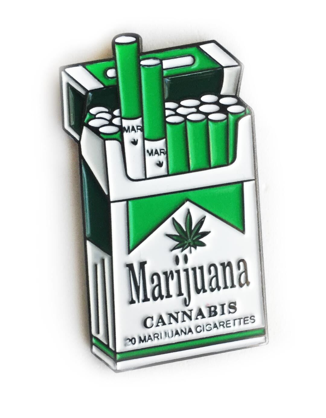 420 Marijuana weed blaze pin pack cannabis enamel brass 