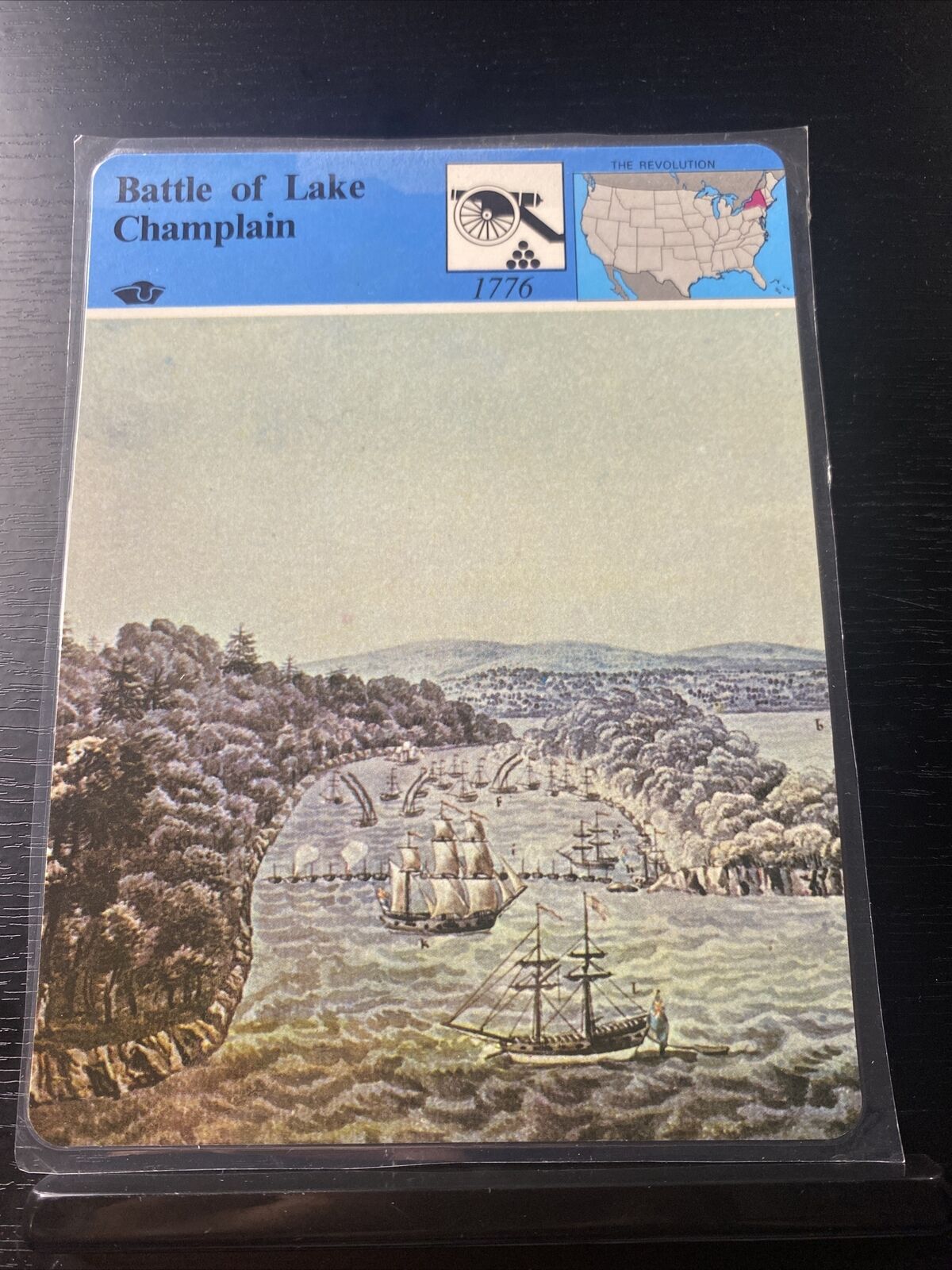 1979 panarizon battle of lake champlain learning card laminated