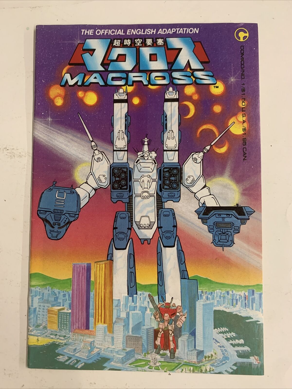 MACROSS #1 1st Appearance Robotech Comics 1984 Comico
