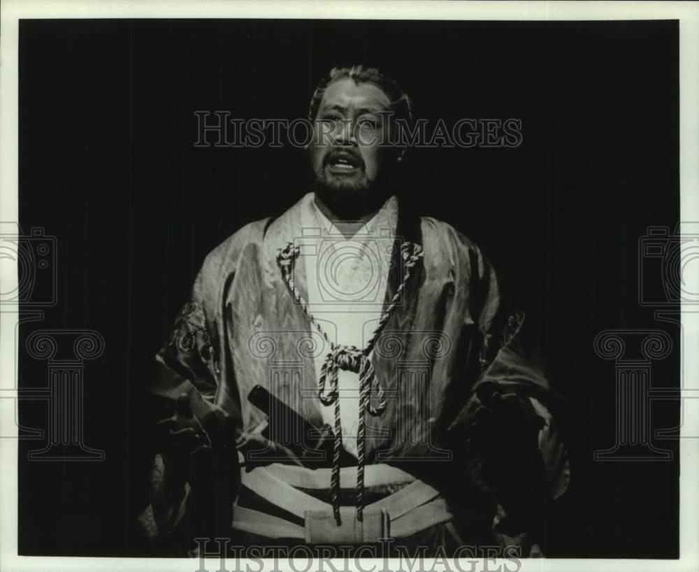 1990 Press Photo Francis Ruivivar in James Clavell\'s Shogun, The Musical
