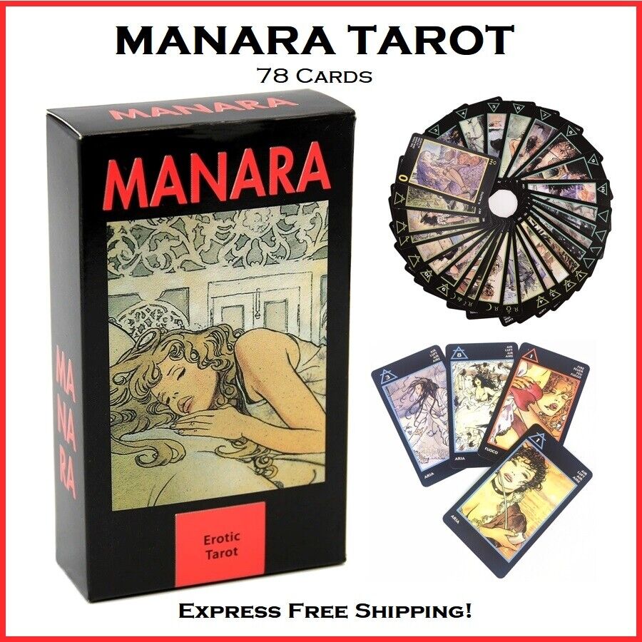 Manara Erotic Tarot: Tarot Deck 78 Cards Oracle English Version Game Card New
