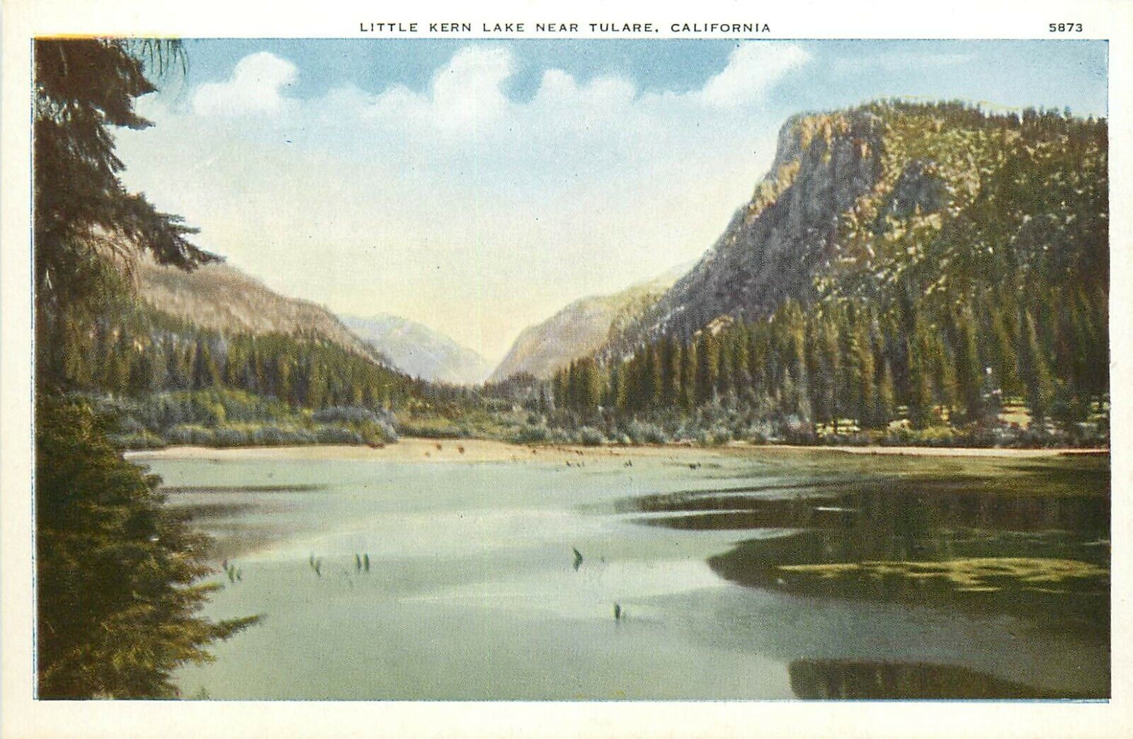 c1920s Postcard; Little Kern Lake near Tulare CA Unposted Nice Pacific Novelty