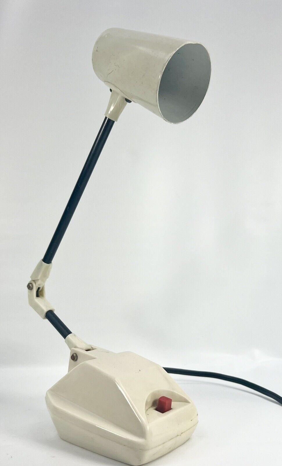 Vintage retro 70s Plastic Atomic Desk Lamp Original MCM LIGHT without bulb #93