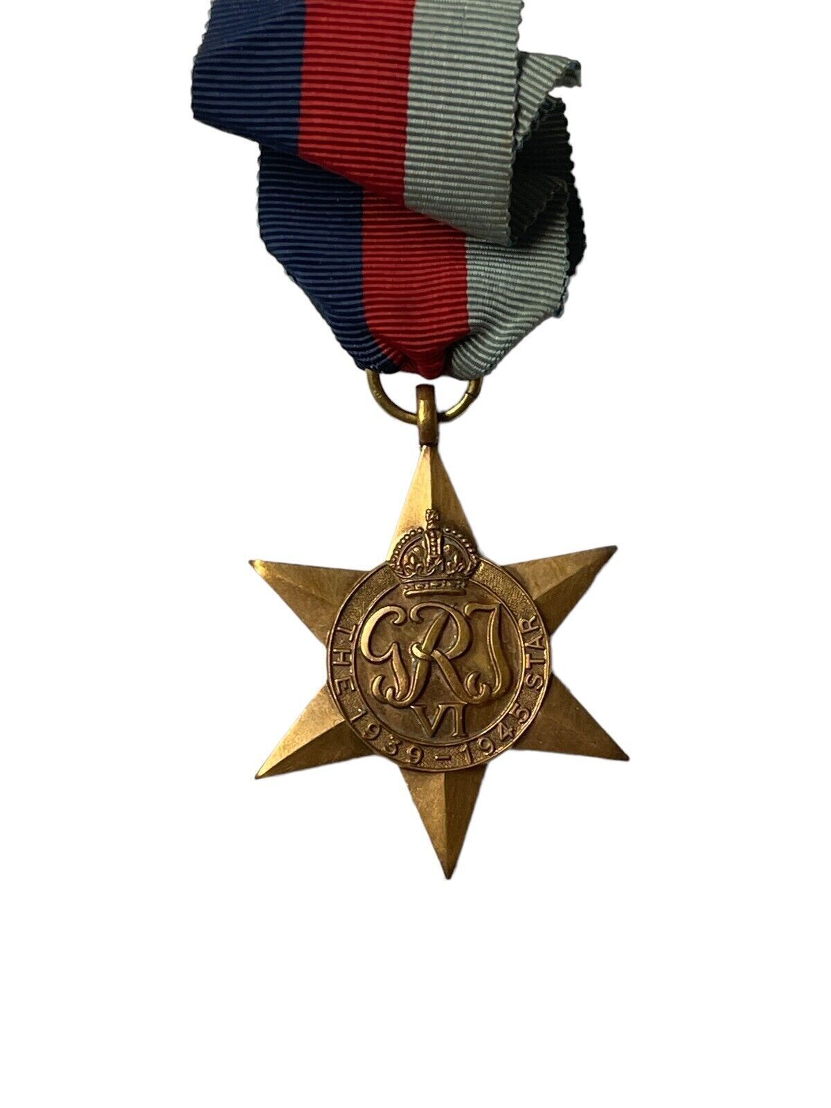 Vintage WW2 WW11 George V1 The 1939-1945 Star Bronze War medal Full Size