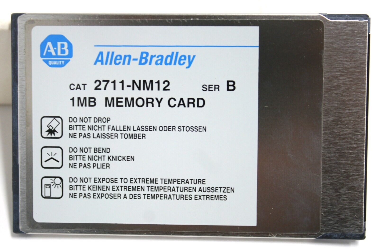2711NM12-ALLEN BRADLEY, 2711-NM12 Flash Memory Card 1 MB