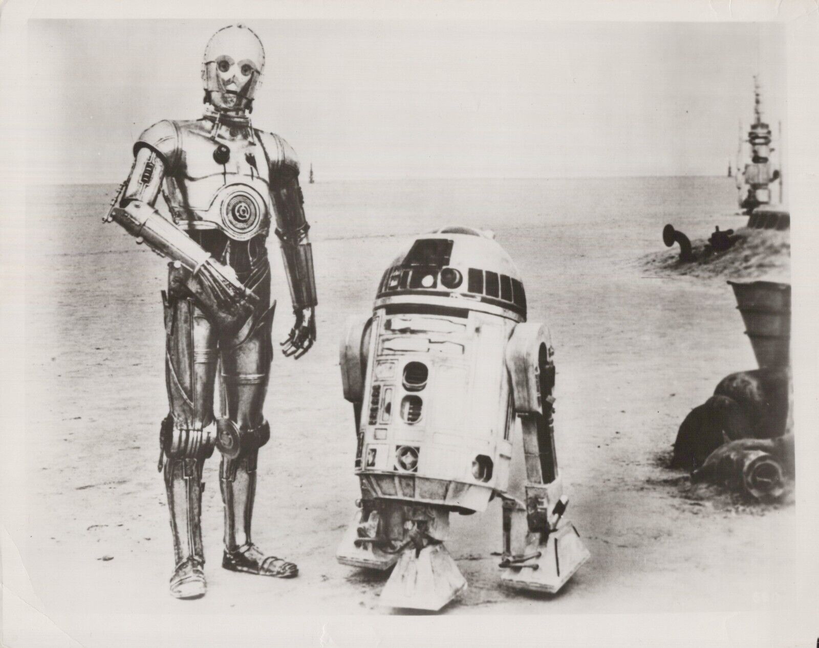 HOLLYWOOD STAR WARS C-3PO R2-D2 PORTRAIT VINTAGE 1977 ORIGINAL Photo 593