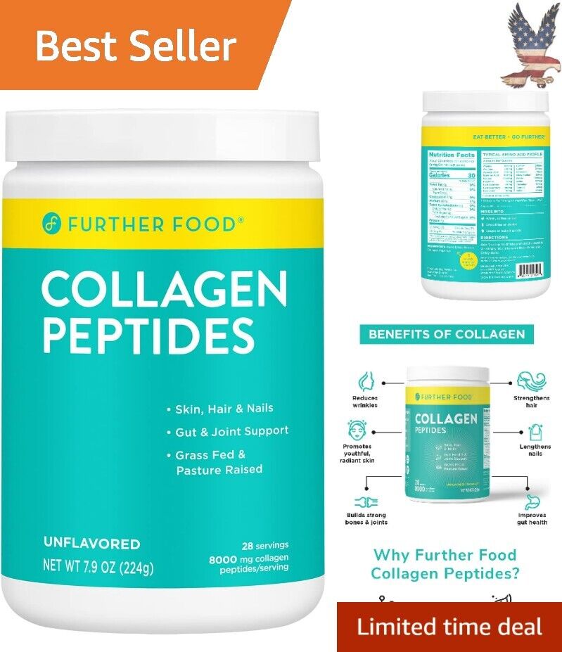 Pure Premium Collagen Peptides - Skin & Joint Support - Easy Mix - 28 Servings