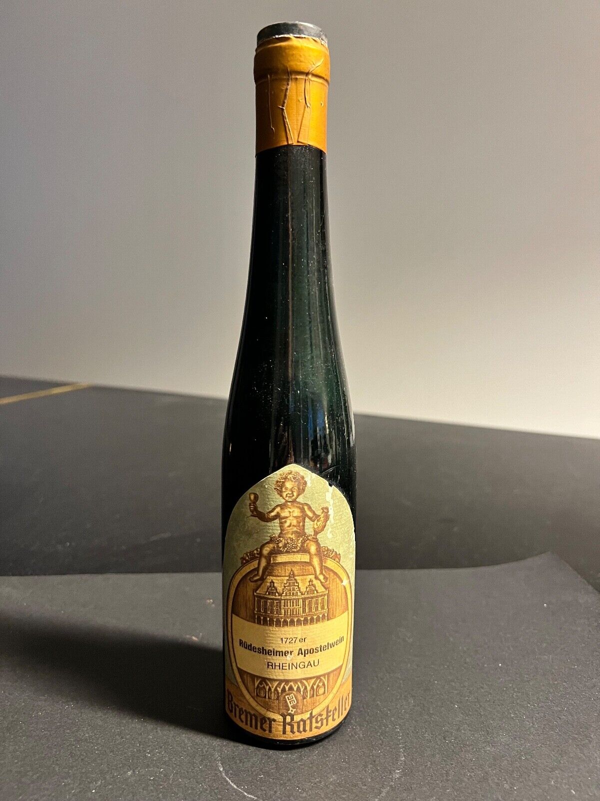 Rarest Empty Wine Bottle there is:Almost 300 years old Apostelwein vintage 1727
