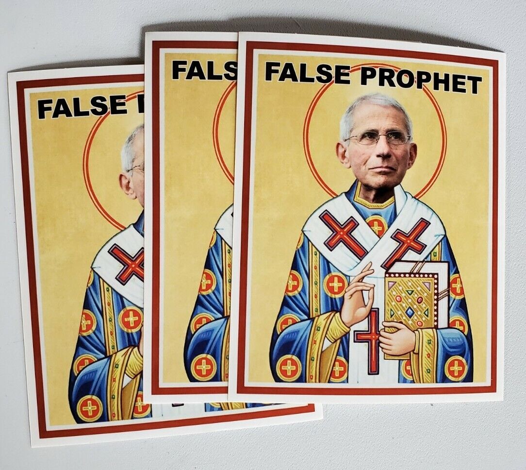 Dr. Fauci Stickers Lot Of 3 💉  Patron Saint of Wuhan 🇨🇳 