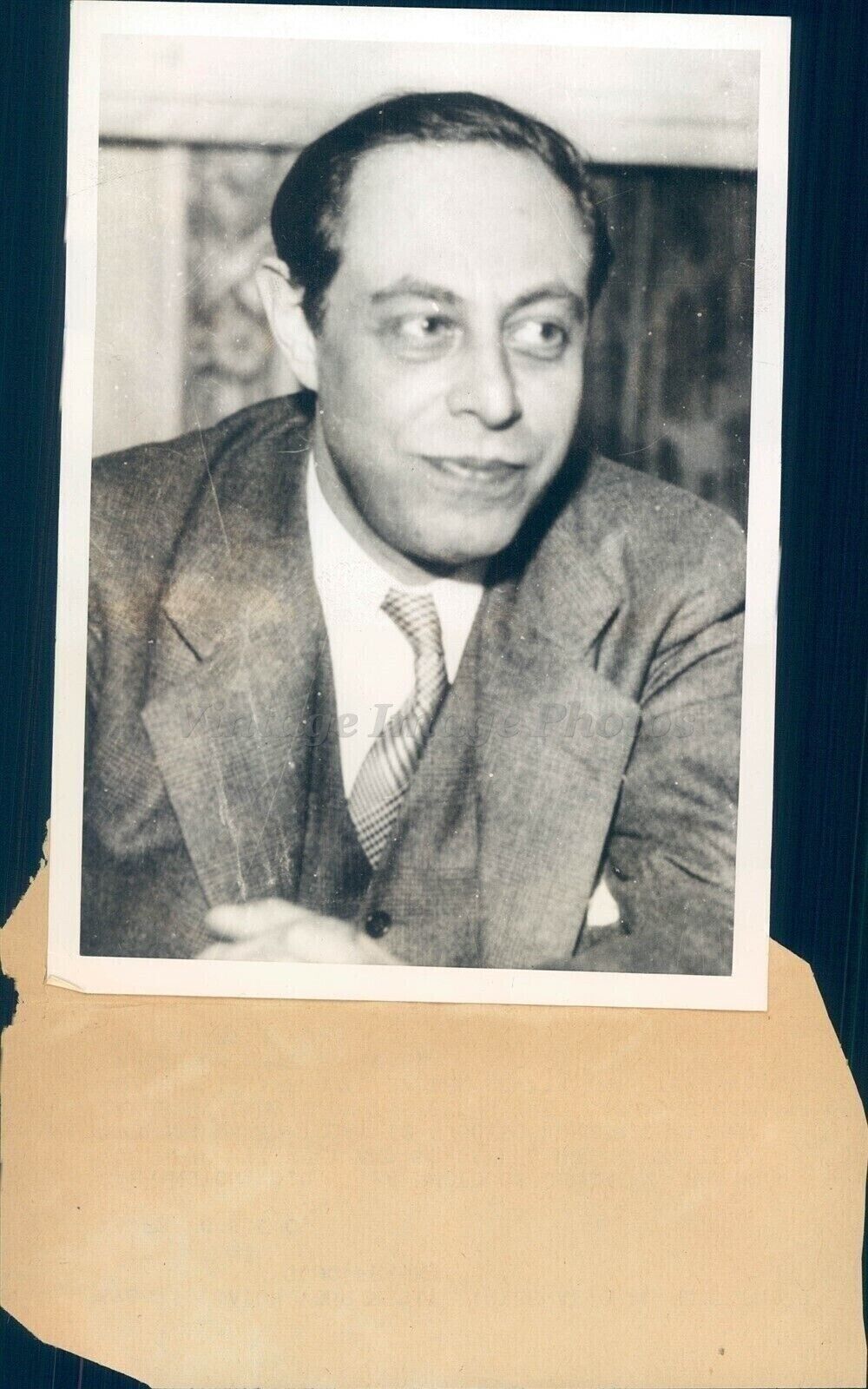 1937 Photo Jerome Frank Youthful Attorney Brain Truster Washington DC Chairman