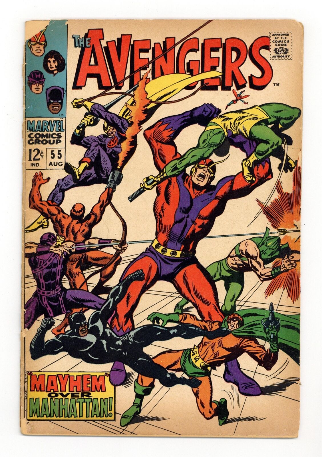 Avengers #55 FR/GD 1.5 1968 1st full app. Ultron