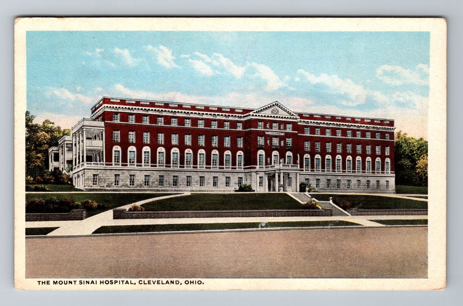 Cleveland OH-Ohio, The Mountain Sinai Hospital, Antique Vintage Postcard