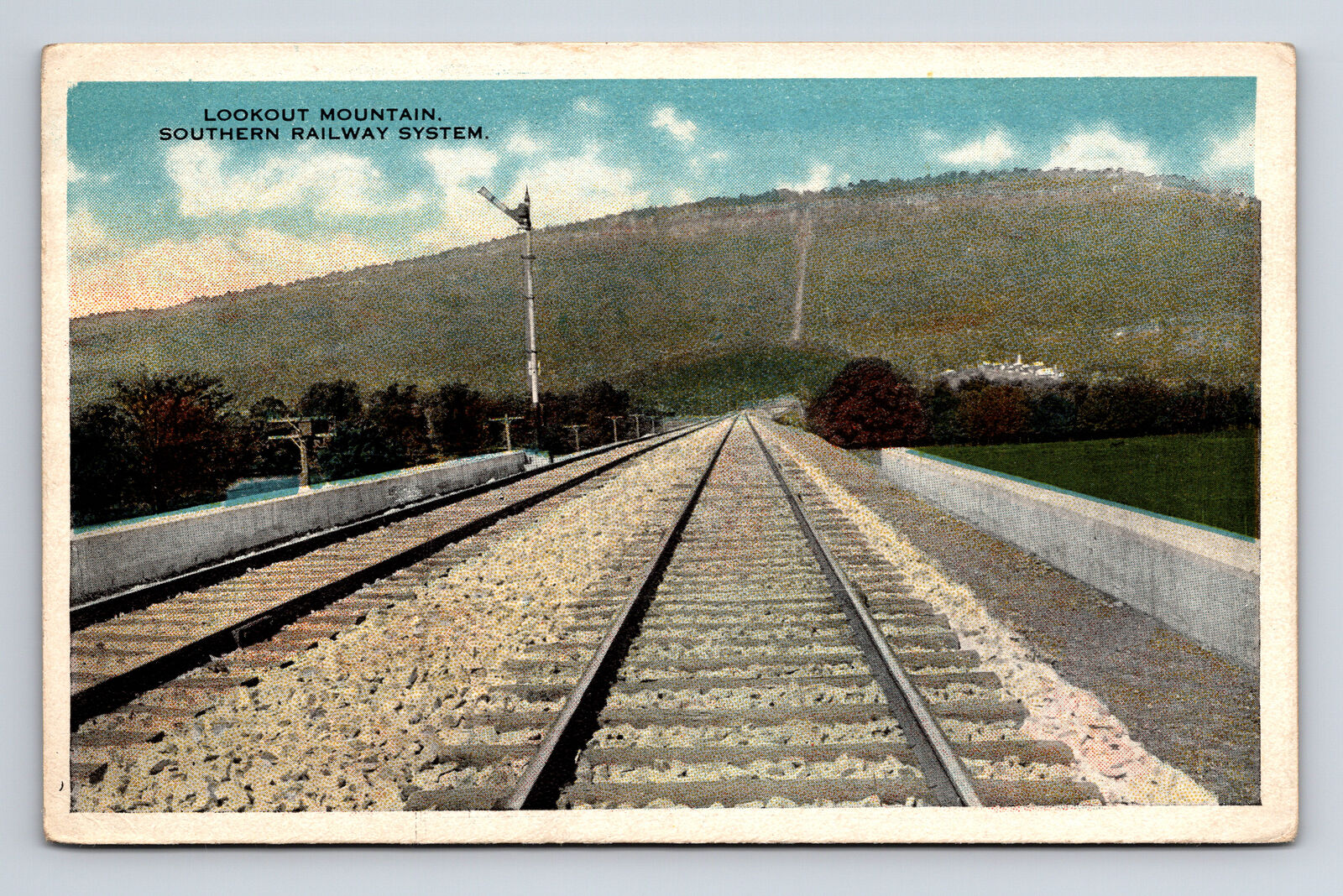 Lookout Mountin Southern Railway System SR SOU TN GA Postcard