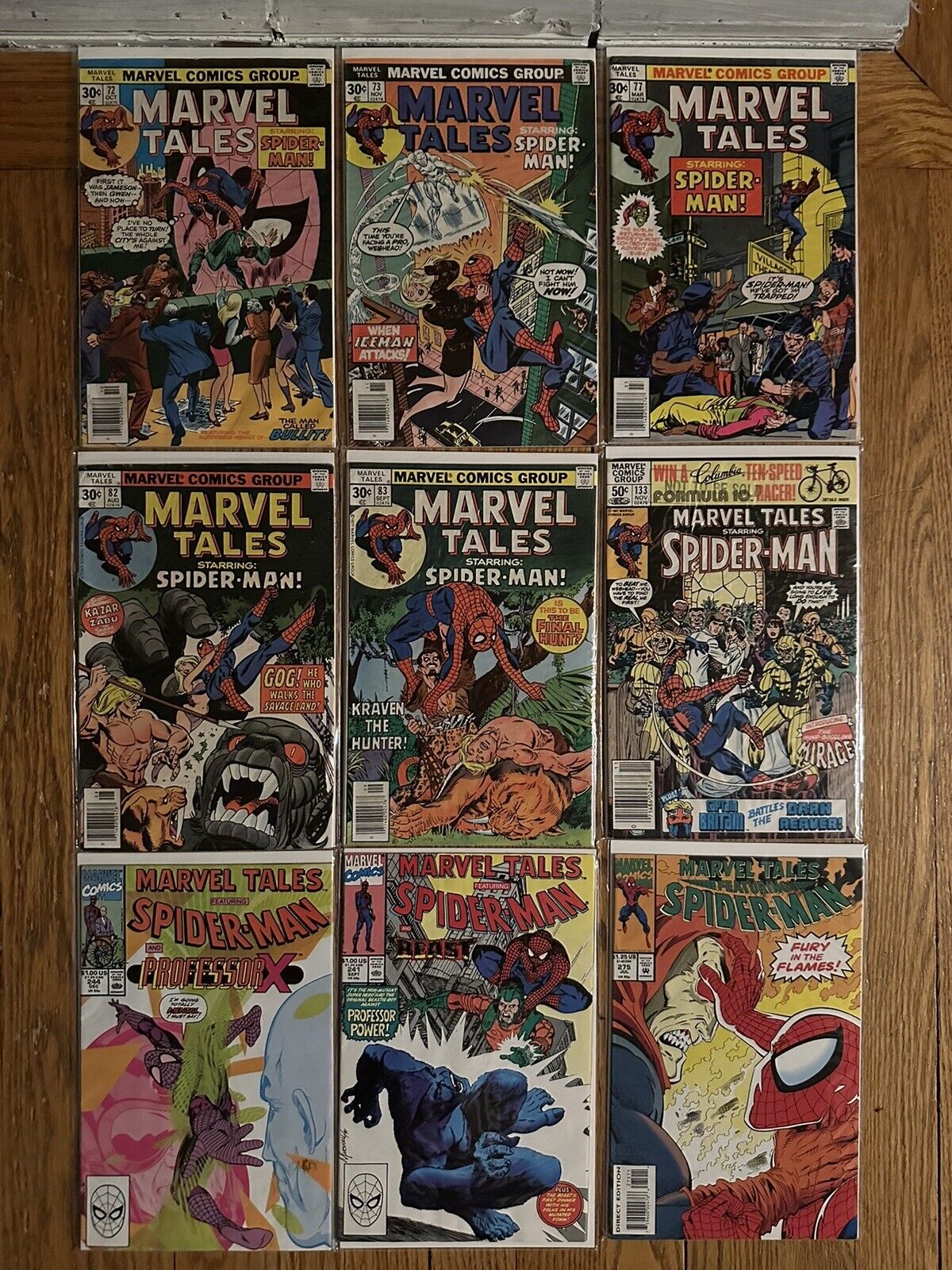 Marvel Tales Spider-Man Comic LOT OF 9