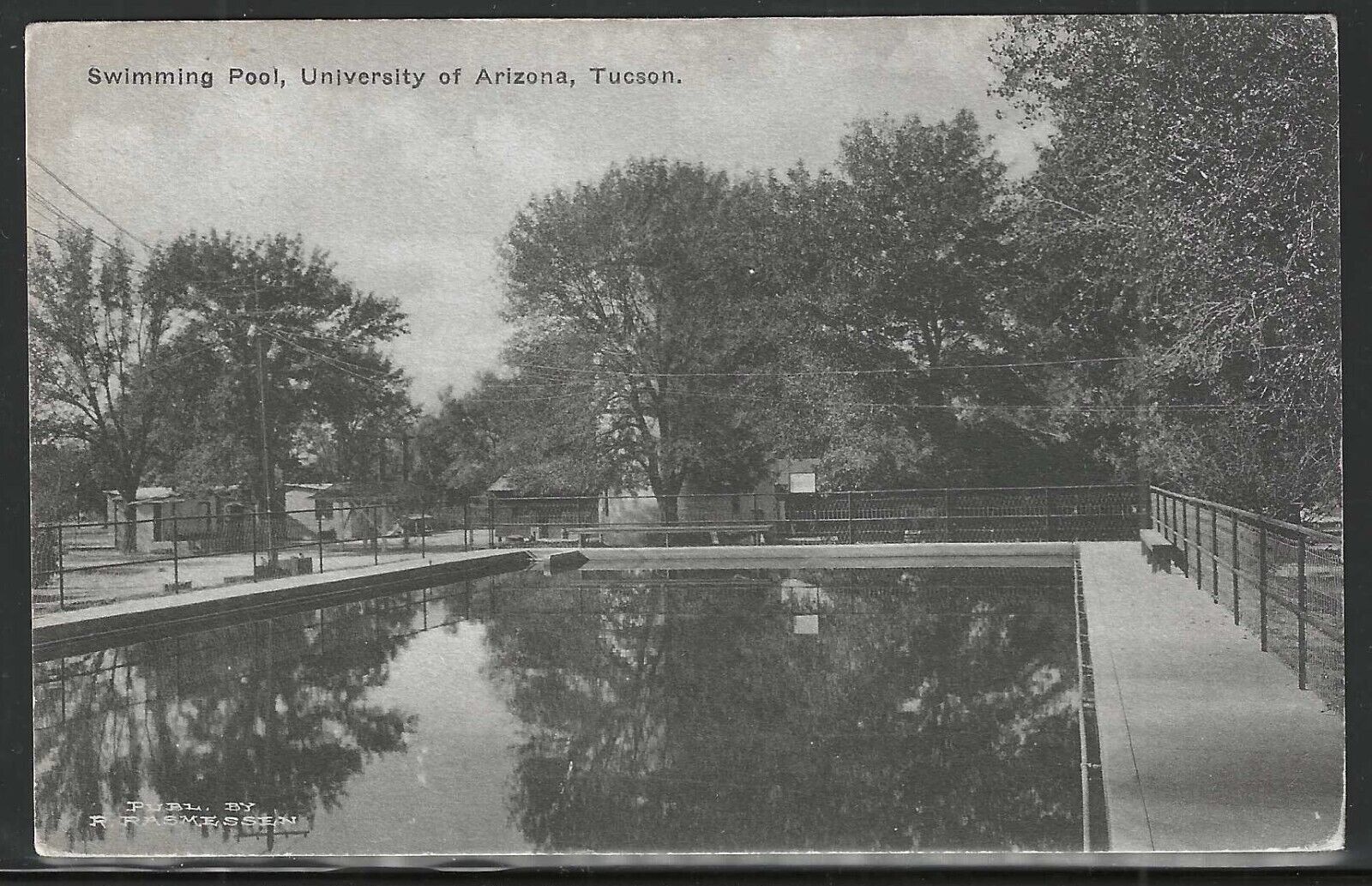 Swimming Pool, University of Arizona, Tucson, Arizona, Early Postcard, Unused