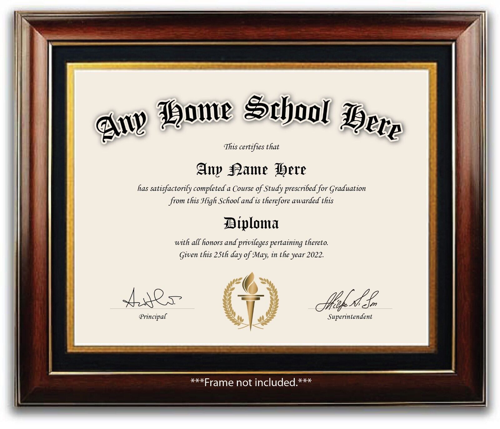 Personalized Customized Custom - Home School Diploma High School Education GED