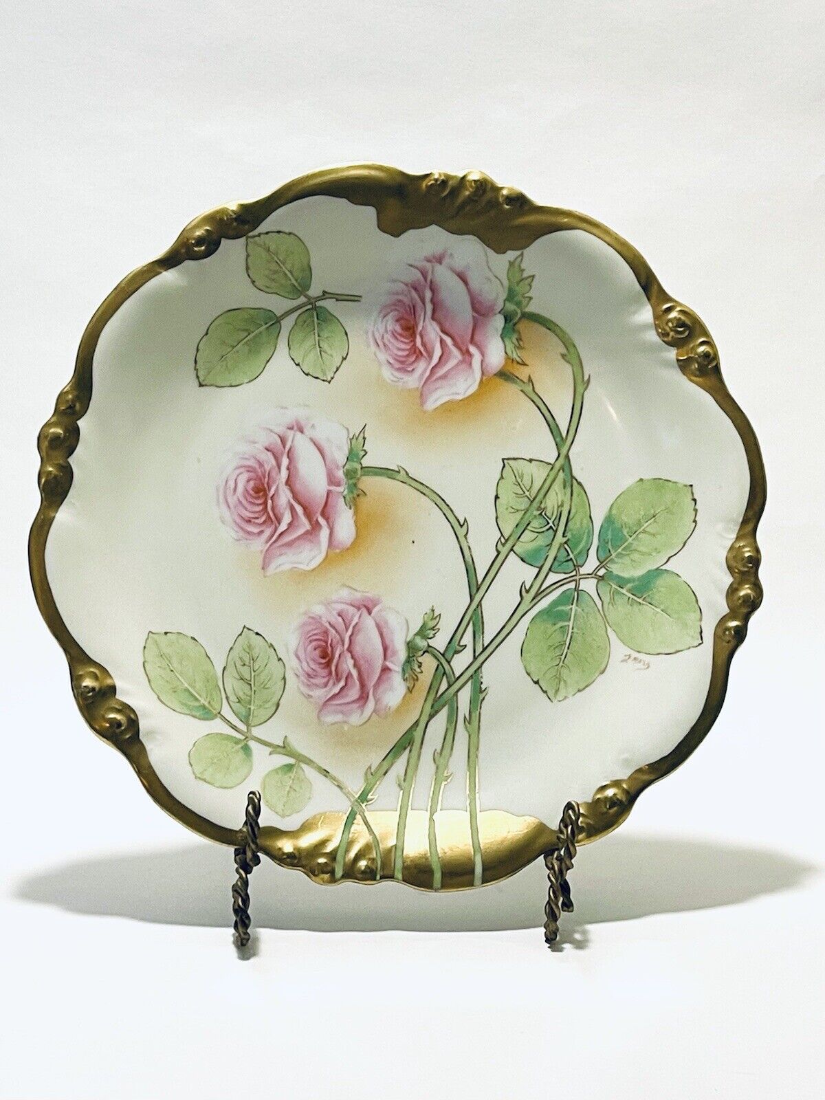 Marvelous Vintage Hand Painted Elite Collection Limoges France Decorative Plates