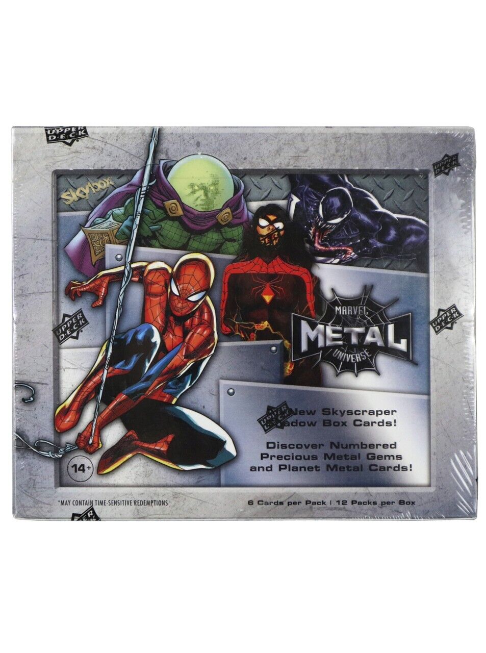 2021 Upper Deck Marvel Spider-Man Metal Universe Trading Cards Sealed Hobby Box