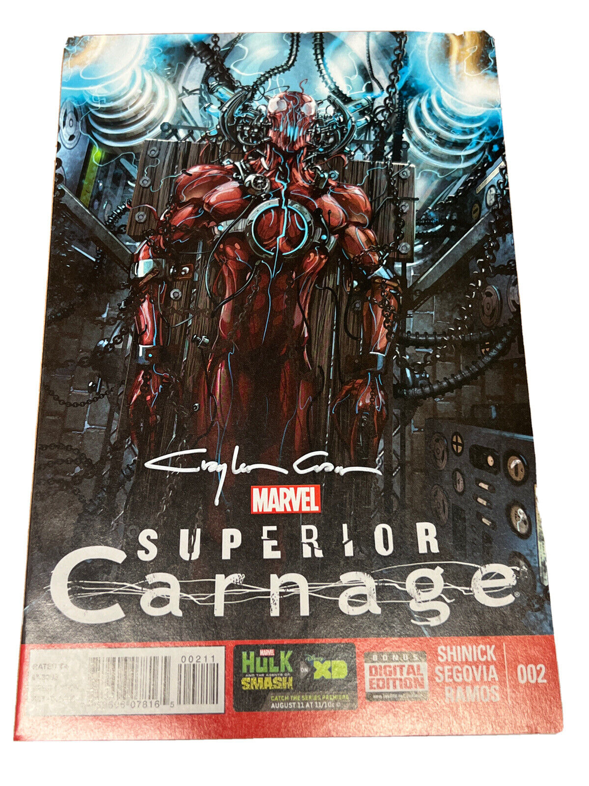 SUPERIOR CARNAGE (2013) #2 SIGNED BY CLAYTON CRAIN 1ST PRINT MARVEL COMICS SDCC