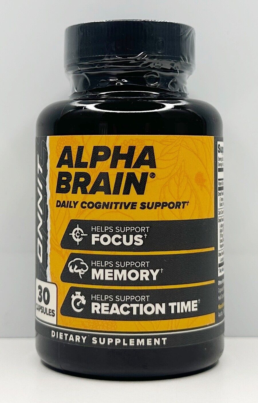 Onnit Labs Alpha Brain Memory & Focus Bottle 30 Capsules Caps Sealed 09/2025