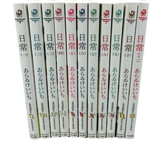 Nichijou Vol. 1-11 Set Japanese Language Manga Comics Book Arai Keiichi Used