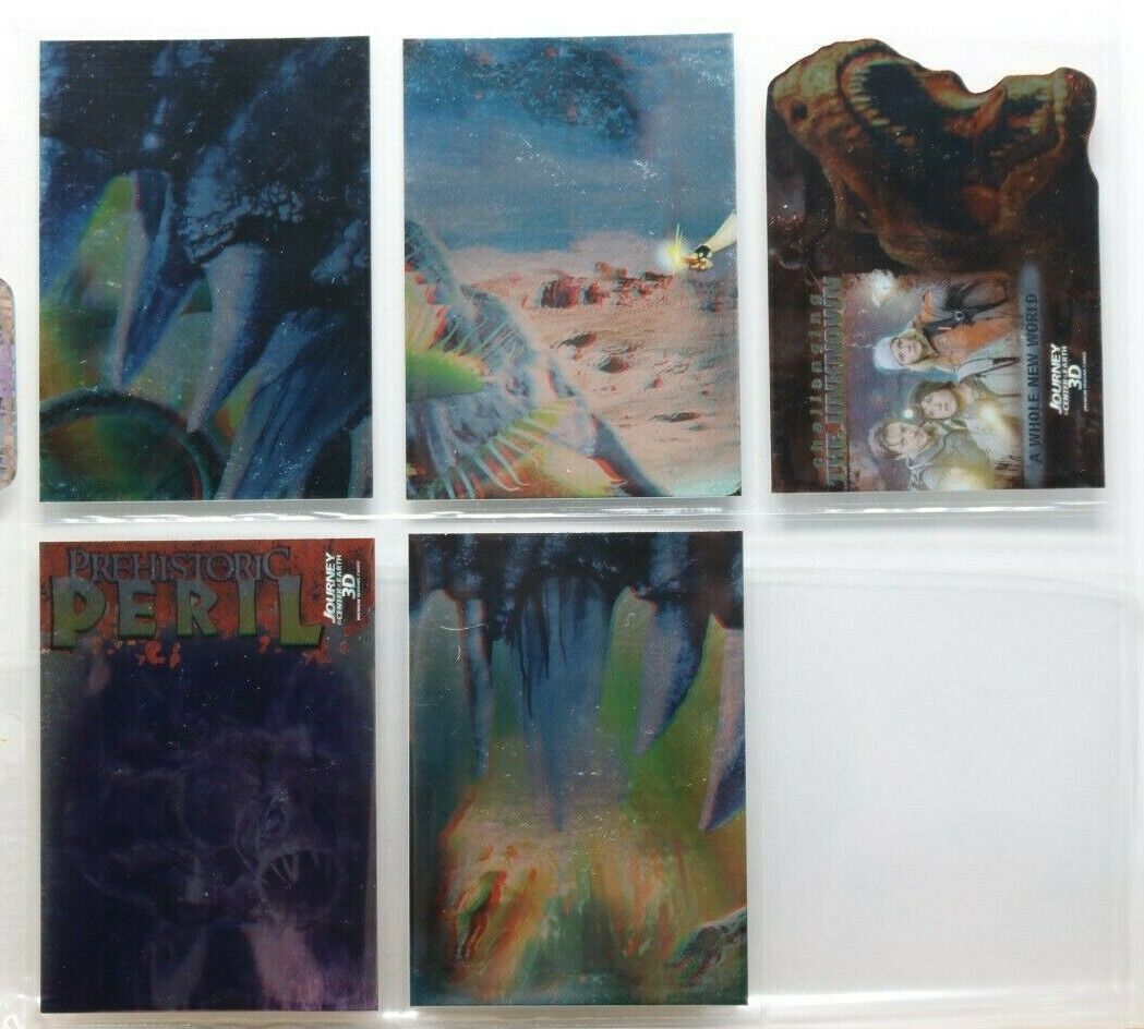 2008 Inkworks Journey to the Center of the Earth 3D Trading Card Insert Lot of 5