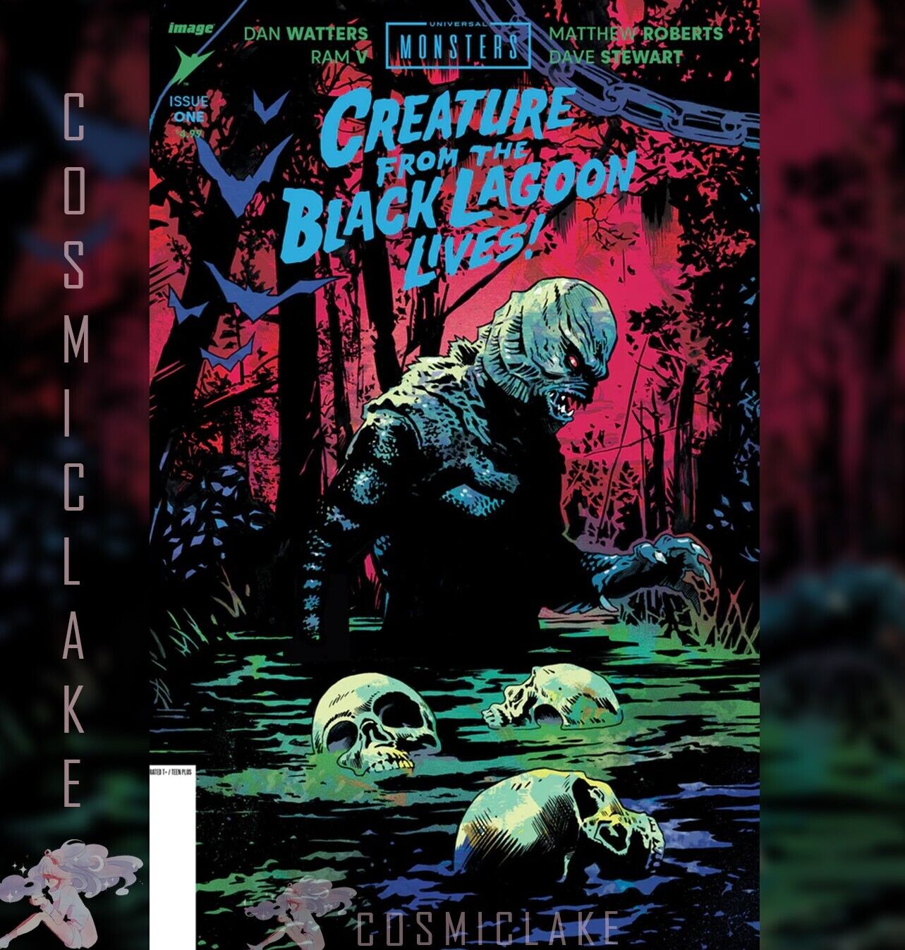 CREATURE FROM THE BLACK LAGOON LIVES #1 WALSH EXCLUSIVE VARIANT LE 750 PRE 4/24☪
