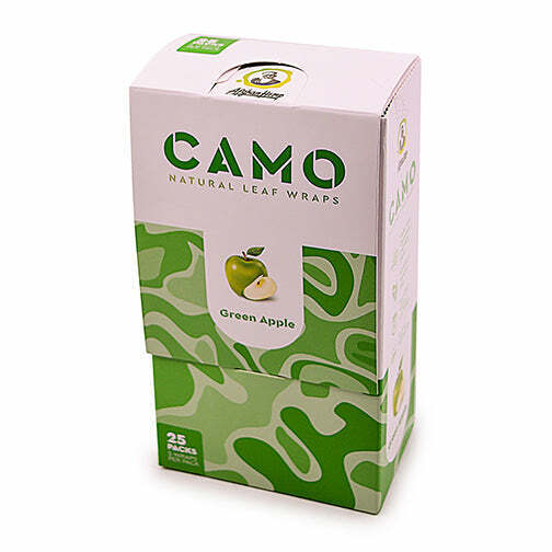 CAMO Self-Rolling Wraps - GREEN APPLE (Full box)