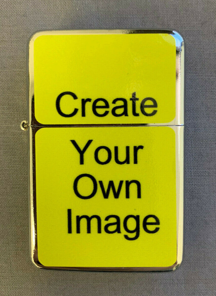 Custom Create Your Own Image Flip Top Oil Lighter Windproof