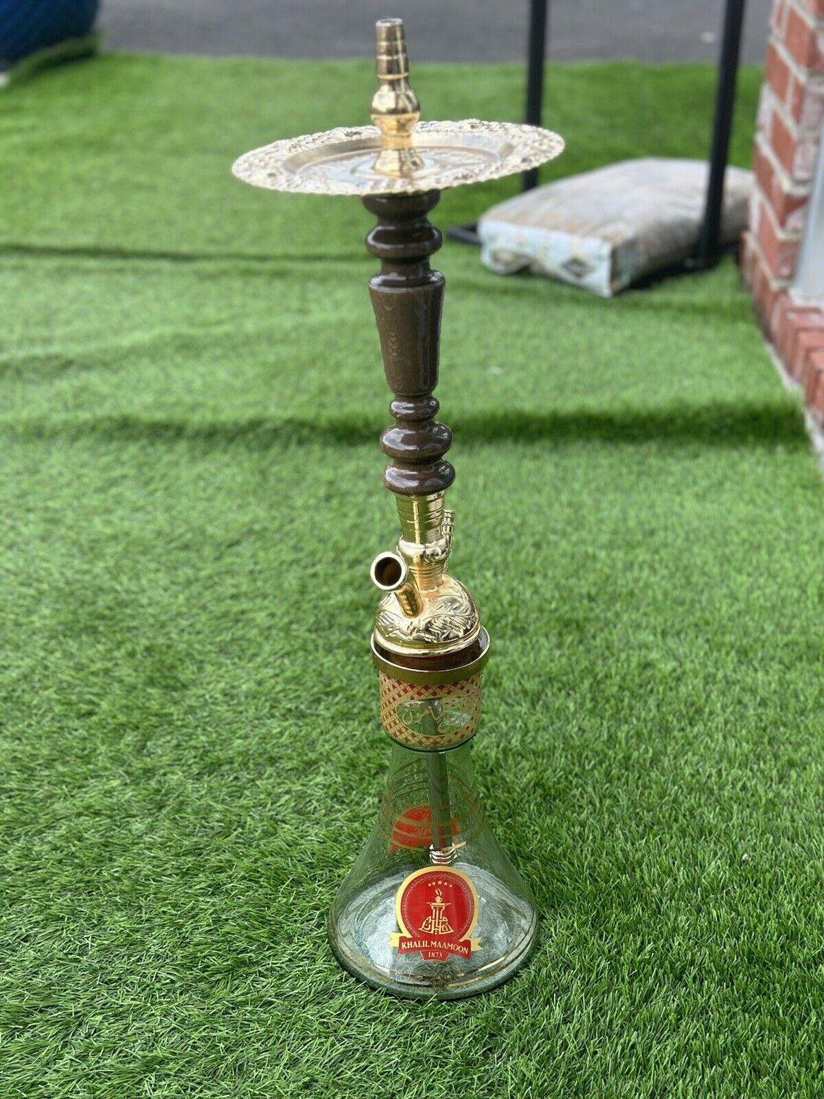 Premium Authentic Khalil Mamoon Gold Hookah With All Accessories